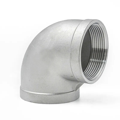 90 Degree Elbow Stainless Steel Pipe Fittings Double Internal Thread Tube Connector