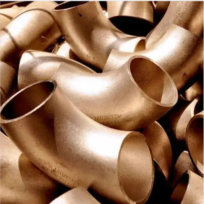 TOBO C70600 CuNi 9010 Copper Nickel Butt Welding Fittings 90 Degree Long Radius Elbow