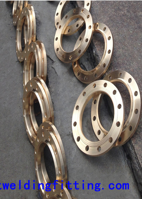 Cu-Ni 90-10 Forged Steel Flanges , 150#-2500# 1-60 Inch Copper Nickel Flanges