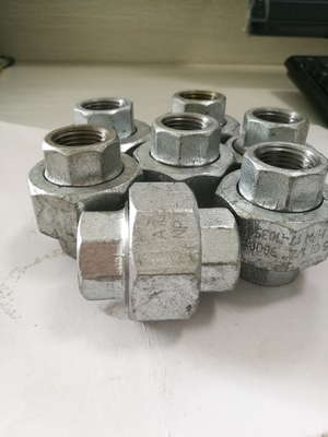 Butt Welded Pipe Fittings Female Threaded Unfixed Hexagon Pipe Fittings Union 1/8'' - 6''