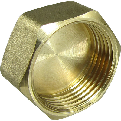 Brass Weld Tube Cap End Cap Hex THD Cap 1/8" 3000# Dn6 SCH160 Butt Welding Pipe Fitting