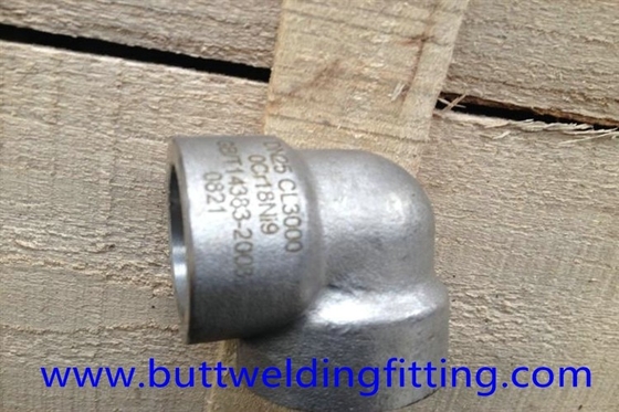 3000# ASTM A182 F304 90° Forged Threaded Elbow  3/4" for Machinery