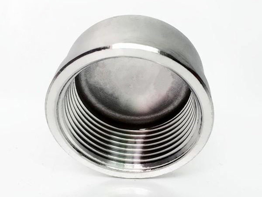 Stainless Steel Pipe  A403 Grade WP 304 End Caps Threaded Forged Fitting 6'' SCH10 Round