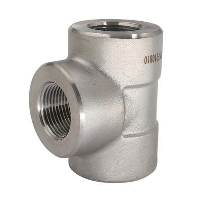 Stainless Steel Forged Fittings Pipe Tube Fittings Threaded Tee Reducing Tee Asme B16.9 Ss 304/316