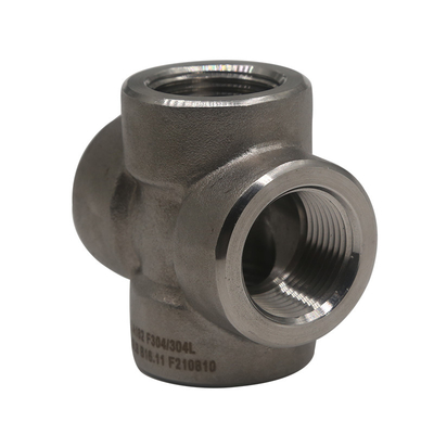 Joint Connector Sanitary Stainless Steel 304 316L Pipe Fittings Threaded Cross 4 Way Cross