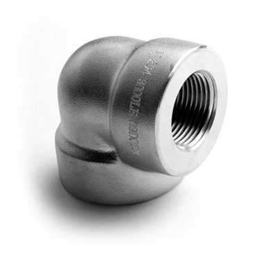 90 Degree Elbow Stainless Steel Pipe Fittings Double Internal Threaded Tube Connector