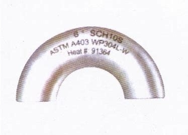 Polished Stainless Steel Elbow Connection Fittings 900-1500 PSI in Sch 10s Wall