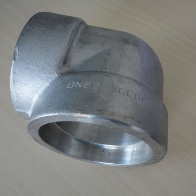 Stainless Steel Ss304/316 Pipe Fittings Forged Fittings ASME B16.9 90D Socket Weld  Elbow