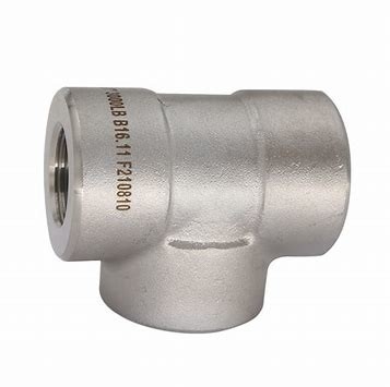 High Pressure Forged Fittings Stainless Steel Threaded Fittings Tee 3000/6000/9000Lbs