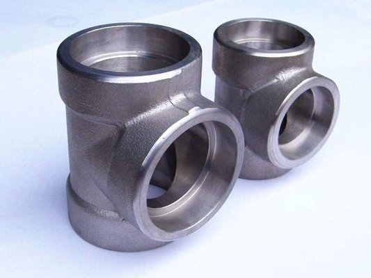 Socket Welding Tee 304 Stainless Steel Forged Tee ASTM A336 F22 Barred Tee 2" X 2" Sch 30