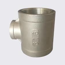 TH Reducing Tee Threaded Fitting Forged Pipe Fitting NPS 1/8" - NPS 4" ASTM A182 F304/F304L, F316/F316LASTM A105ASME B16.11