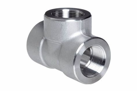 METAL Factory Customizable Industrial Grade Stainless Steel Threaded Tee Pipe Fitting Corrosion Resistant