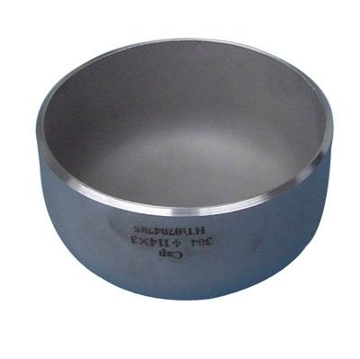 Large Diameter Stainless Steel Pipe Cap ASME B16.9 Welded Tube Cap Fitting