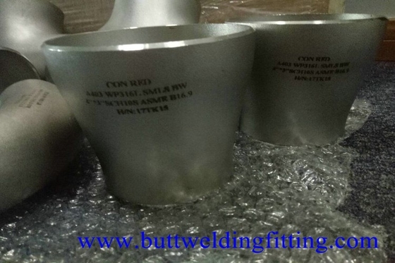 ASTM A403/A403M WPS33228 4'' Butt Weld Fittings  Stainless Steel Concentric