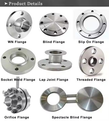 Forged Steel Flanges ASTM A182 F304 F304L F304H RF SO/WN FL For Industrial Connection
