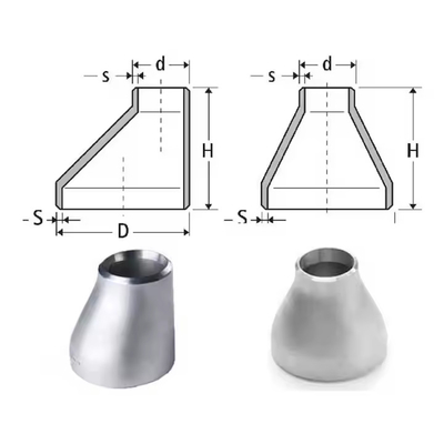 ASTM B16.9 SS 304 316 Butt Weld Fitting Stainless Steel Pipe Fitting Reducer 4x3Inch SCH40