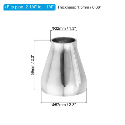 ASME B16.9 ASTM A234-WPB Strength and Durability Versatile  Stainless Steel Reducer