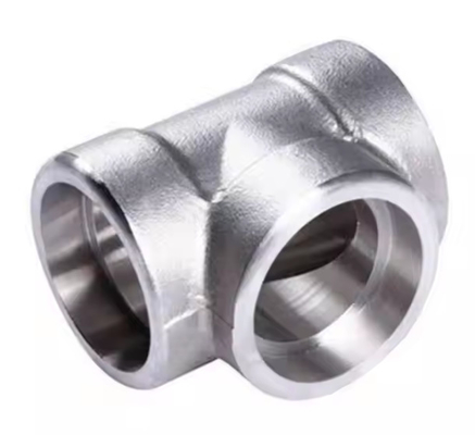 2'' SCH40 Pipe Fittings Tee Duplex Stainless Steel 2205 / UNS S31803 Equal / Reducing Tee