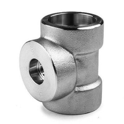 SW Reducing Tee Socket Welding Fitting Forged Pipe Fitting TR TS NPS 1/8"-NPS 4" ASTM A105 ASTM A182 F304/F304L, F316/F316LASTM A182 F11, F22, F91ASME B16.11