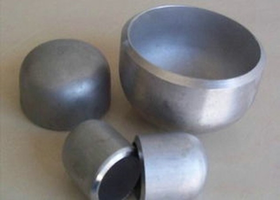 317L Material Stainless Steel Weld On Fittings Cap Silver Color Forged For Shipbuilding