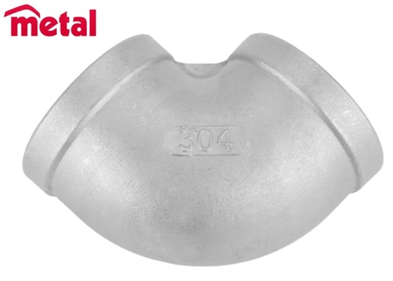 DN25 1inch 90 degree threaded elbow fittings stainless steel 304 Sch80 Pressure2000 hot sale ANSI b16.5