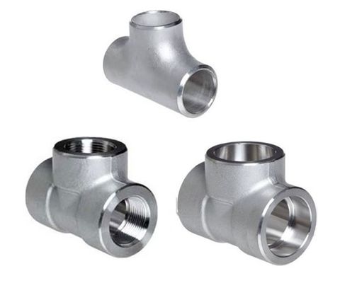Hydrostatic Pressure Tested Stainless Steel Butt Weld Equal Tee ASME B16.9 SCH40
