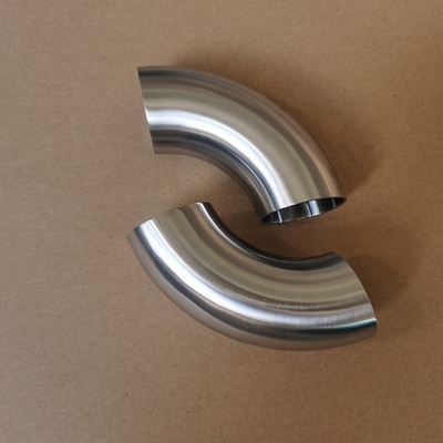 3A SMS DIN 304 316L Sanitary Stainless Steel Pipe Fitting 90 Degree Butt Welded Bends Pipe Elbow