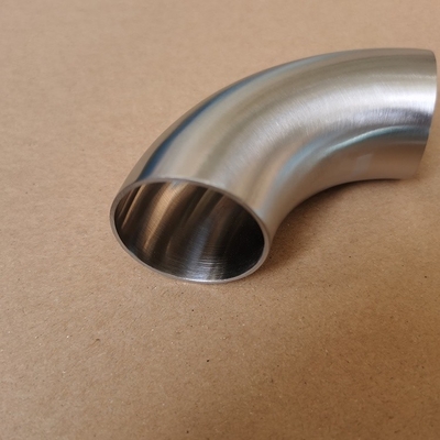 3A SMS DIN 304 316L Sanitary Stainless Steel Pipe Fitting 90 Degree Butt Welded Bends Pipe Elbow
