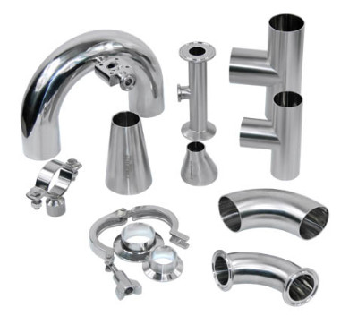 Stainless Steel 304 Sanitary Weld Tee 4 Way Tee Pipe Fitting