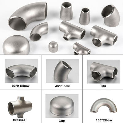 304 316 Butt Weld Fittings BW LR Long Radius Elbow 90 Degree Stainless Steel Sch 40 Elbow