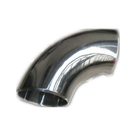 90 Degree Polished Stainless Steel Ss304/304L 316L Butt-Weld Sanitary Bend Pipe Fitting
