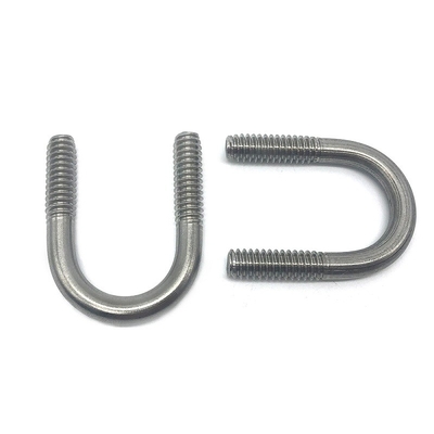 China Fastener M6 M8 M12 100mm For Trucks Motorcycle Square U Bolt 304 316 Stainless Steel U Bolt