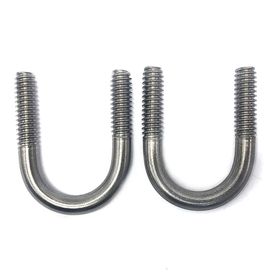 China Fastener M6 M8 M12 100mm For Trucks Motorcycle Square U Bolt 304 316 Stainless Steel U Bolt