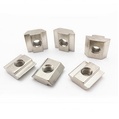 Carbon Steel Fasteners Square T Slot Self Locking Clinch Custom M5 T Slide