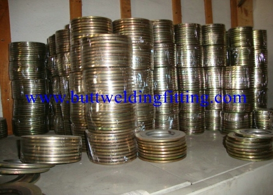 Duplex Stainless Steel Spiral Wound Gasket 31803 / 2205 Corrugated