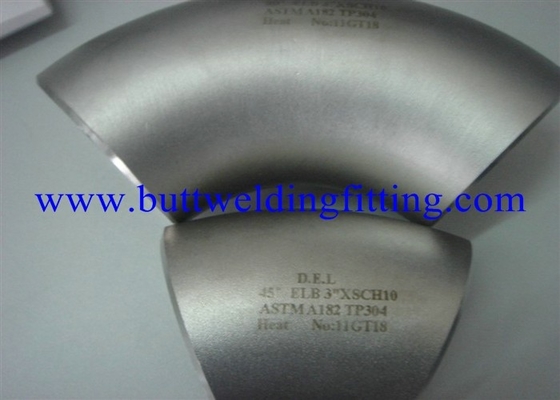 ASTM A403 WP347 / 347H  45º / 90º Stainless Steel Elbow 1” 12” SCH10S To SCH40S SCH80S