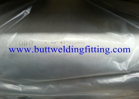 A815 Uns S31803 Duplex Steel Equal Tee / Butt Weld Reducing Tee ASME B16.9