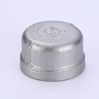 Non-standard female threaded 2 inch stainless steel pipe fitting round cap