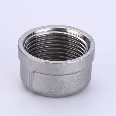 Non-standard female threaded 2 inch stainless steel pipe fitting round cap