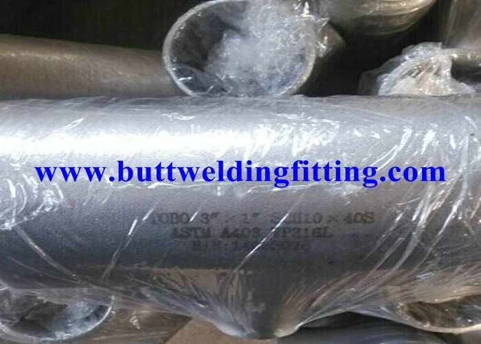 SCH 80 ASTM A403 WP316L Stainless Steel Equal Butt Welding Tee For Gas Oil