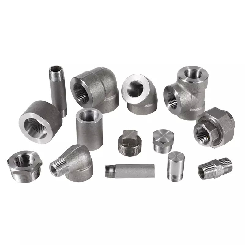 Socket Weld / Threaded Forged Pipe Fittings High Pressure Carbon Steel