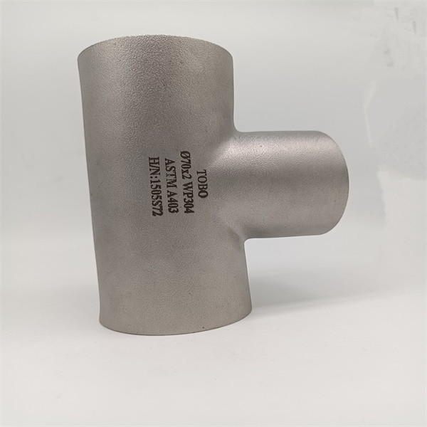 Equal Tee 3 Way Pipe Stainless Steel Butt Welded Fitting Water Gas Oil
