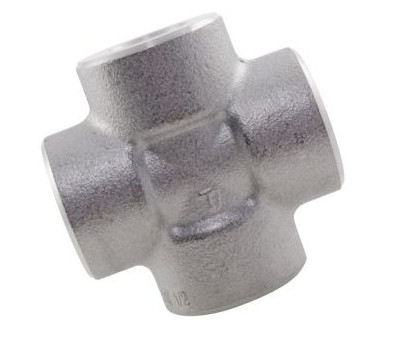 Cross Stainless Steel 316 / 316L Socket Weld Fittings For Oil Water ASME B16.11