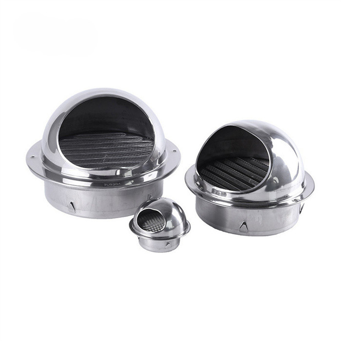 Stainless Steel Round Kitchen Wall Exhaust Waterproof Ventilation Mushroom Pipe Air Vent Cap Cover