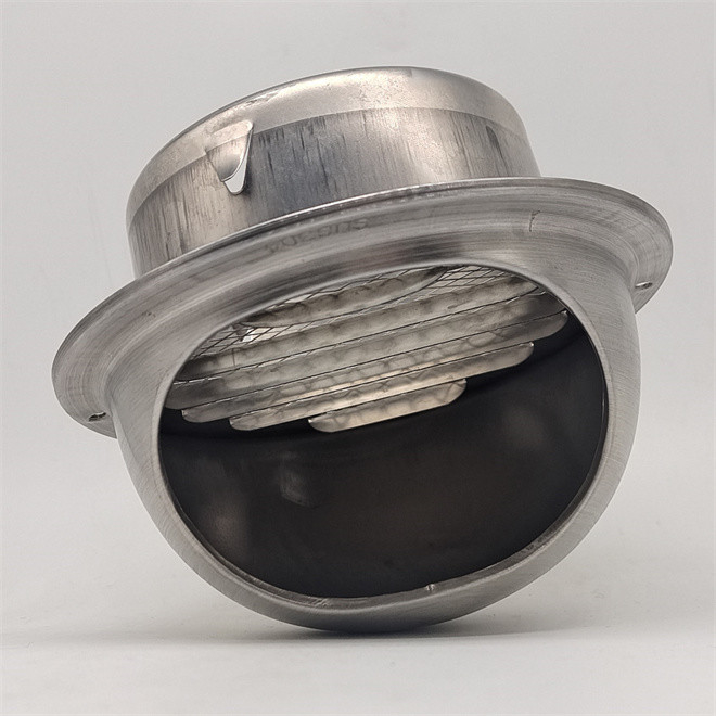 3 Inch Stainless Steel Wall Air Vent Cover Hood End Ducting Cap Round Grille Ventilation Cover