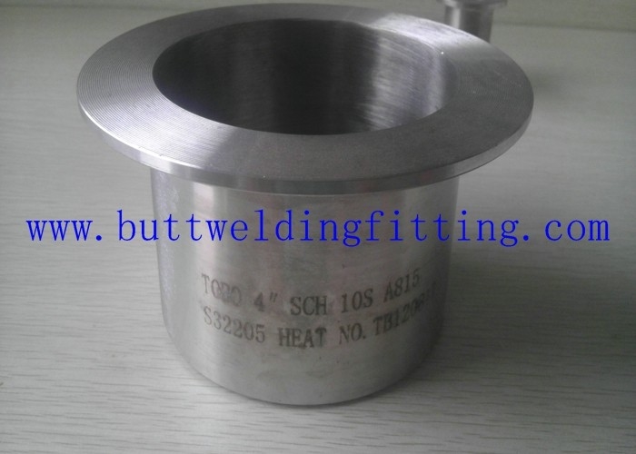 WP904L pipe stub end fittings ASME / ANSI B16.9 in pipe connection