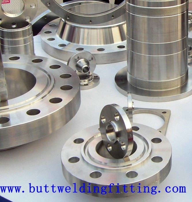 Forged Stainless / Carbon Steel Pipe Flanges , A182 / F51 Forgings Flanges And Fittings