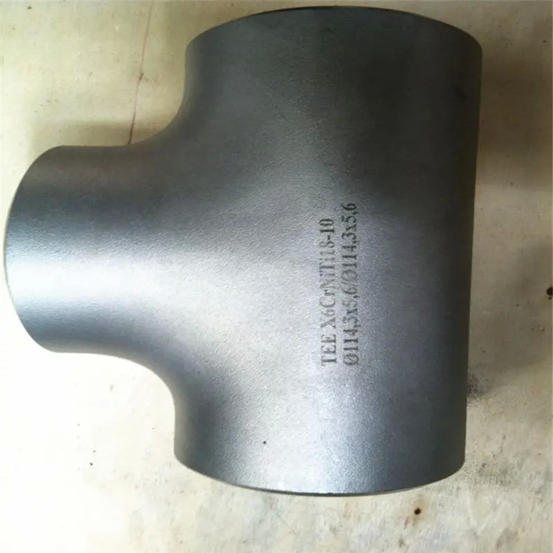SCH40 ASTM B16.9 Pipe Fitting Carbon Steel Tee With Butt Welding
