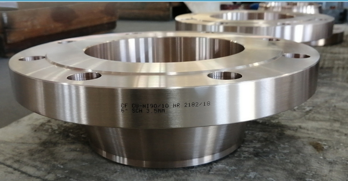 Welding Flanges Pipes Copper Nickel Steel Flanges 1'' 150 Class RF ASTM A105 ASME16.9 Cuni C70600 Flanges