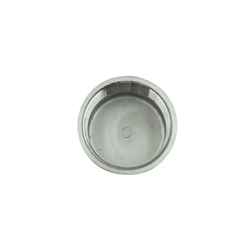 female BSP malleable cast iron stainless steel pipe fitting ss 304 316L round pipe cap bsp npt bspt